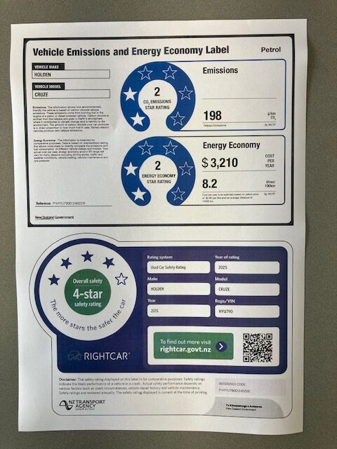 2015 Holden Cruze S/Wagon.
